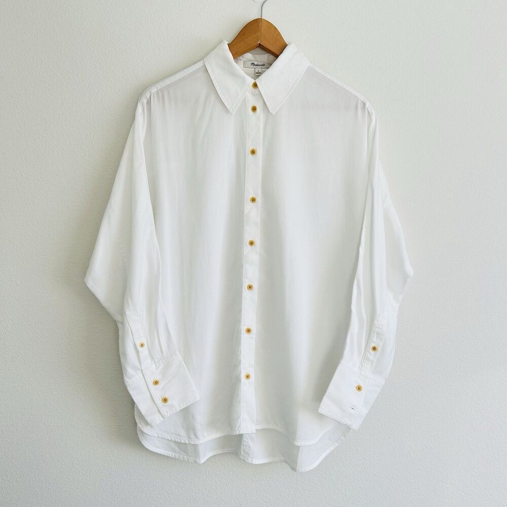 Madewell White Button Down Shirt